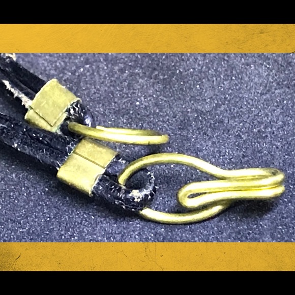 Vintage brass paddle runway bib statement necklace - Picture 12 of 14